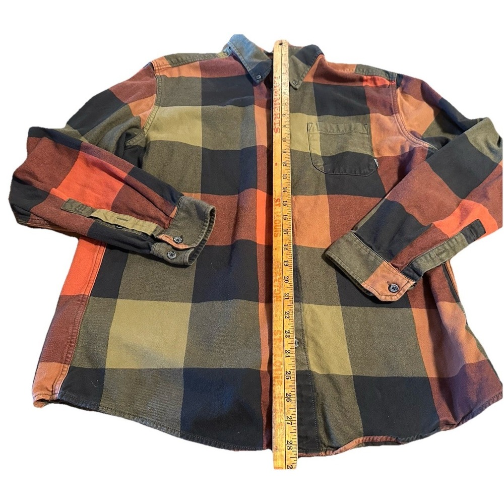 Eddie Bauer Mens Plaid Flannel Long Sleeve Sz Large Cotton - Picture 4 of 7